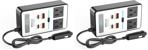 PiSFAU 200W Car Power Inverter - DC 12V to 110V AC Car Plug Adapter Outlet