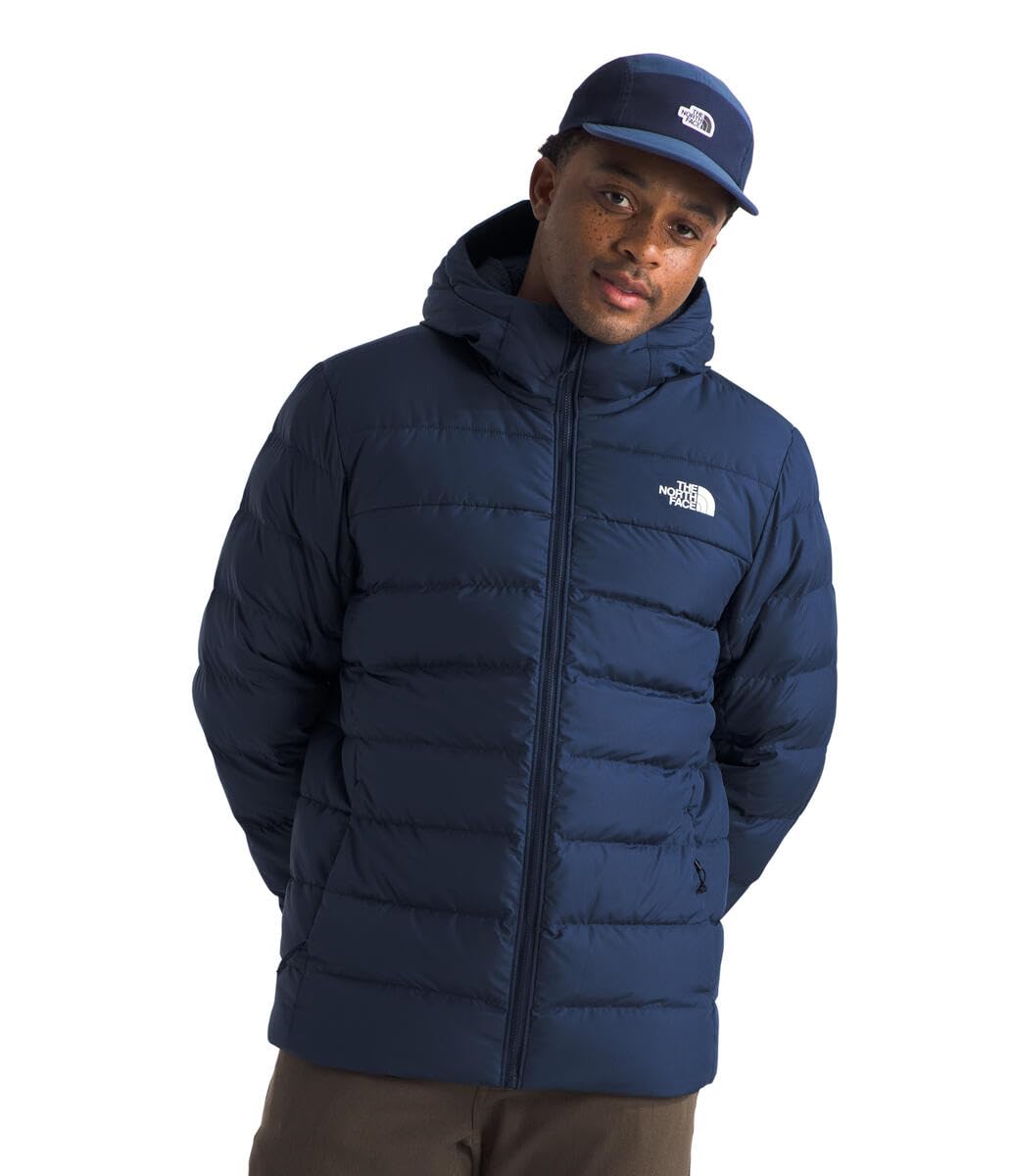 THE NORTH FACE Men's Aconcagua 3 Hooded Jacket | Insulated, Wind & Water Resistant, Attached 3 Piece Hood With Cinch Cord