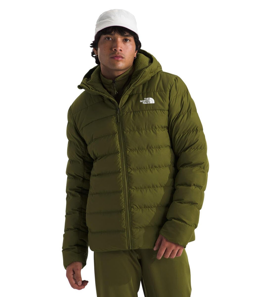 THE NORTH FACE Men's Aconcagua 3 Hooded Jacket | Insulated, Wind & Water Resistant, Attached 3 Piece Hood With Cinch Cord