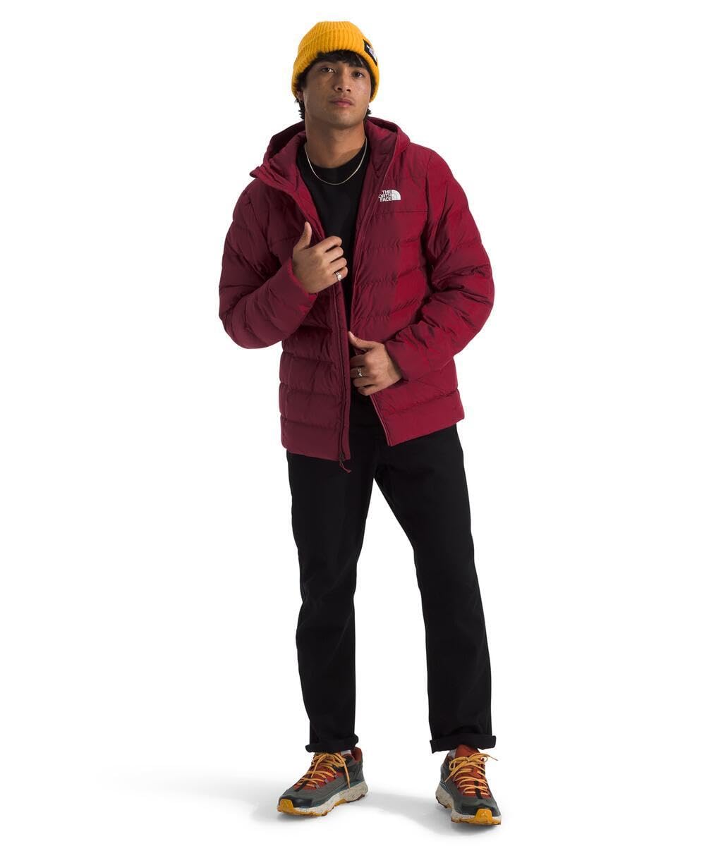 THE NORTH FACE Men's Aconcagua 3 Hooded Jacket | Insulated, Wind & Water Resistant, Attached 3 Piece Hood With Cinch Cord