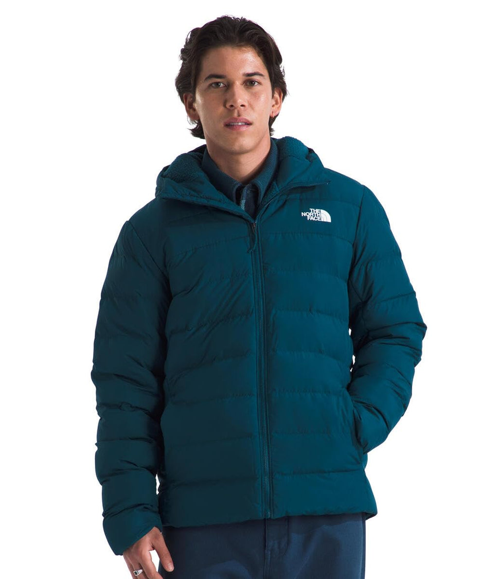 THE NORTH FACE Men's Aconcagua 3 Hooded Jacket | Insulated, Wind & Water Resistant, Attached 3 Piece Hood With Cinch Cord