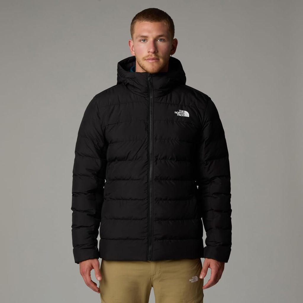 THE NORTH FACE Men's Aconcagua 3 Hooded Jacket | Insulated, Wind & Water Resistant, Attached 3 Piece Hood With Cinch Cord
