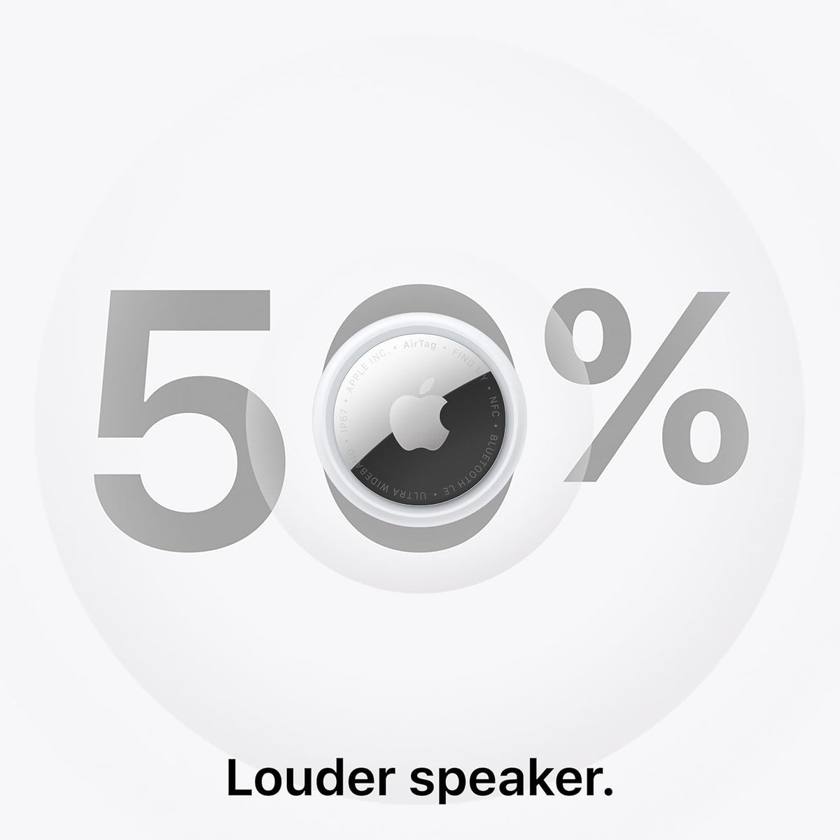 Apple AirTag (2nd Generation): Tracker for Keychain, Wallet, and More; Locator with Sound; Simple One-Tap Setup with iPhone or iPad; Key Finder with up to 1.5X Precision Finding Range