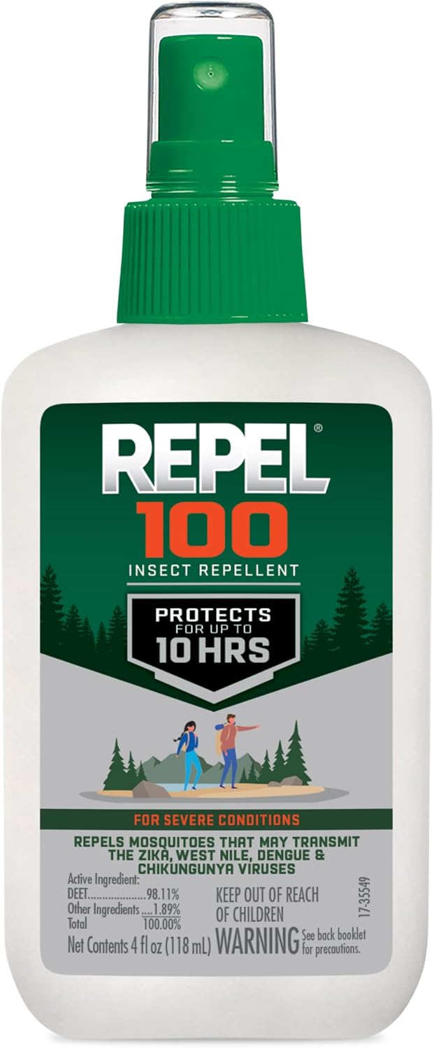 Repel 100 Mosquito & Insect Repellent 4 Oz, 98% DEET