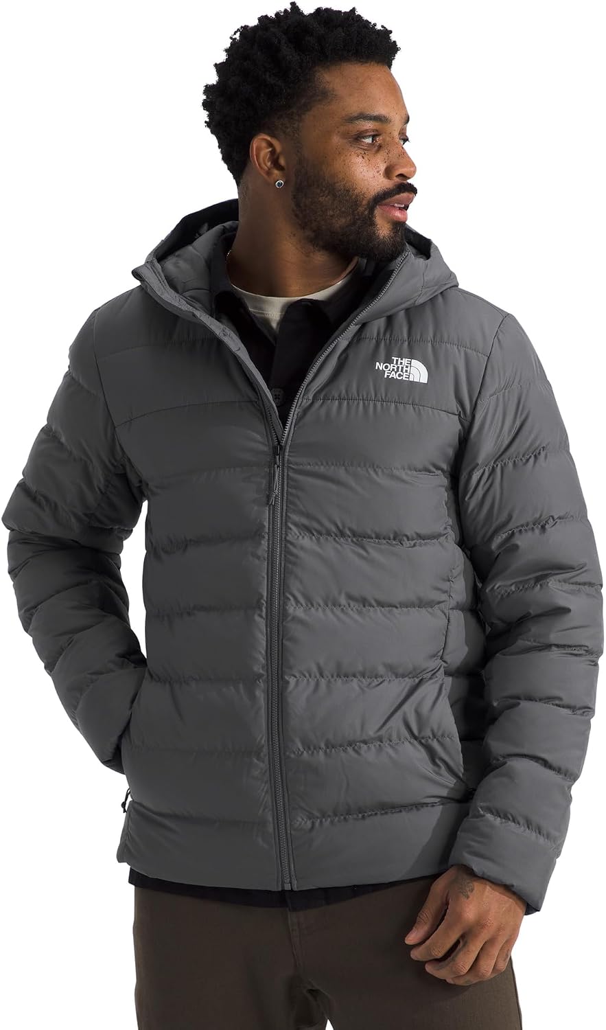 THE NORTH FACE Men's Aconcagua 3 Hooded Jacket | Insulated, Wind & Water Resistant, Attached 3 Piece Hood With Cinch Cord