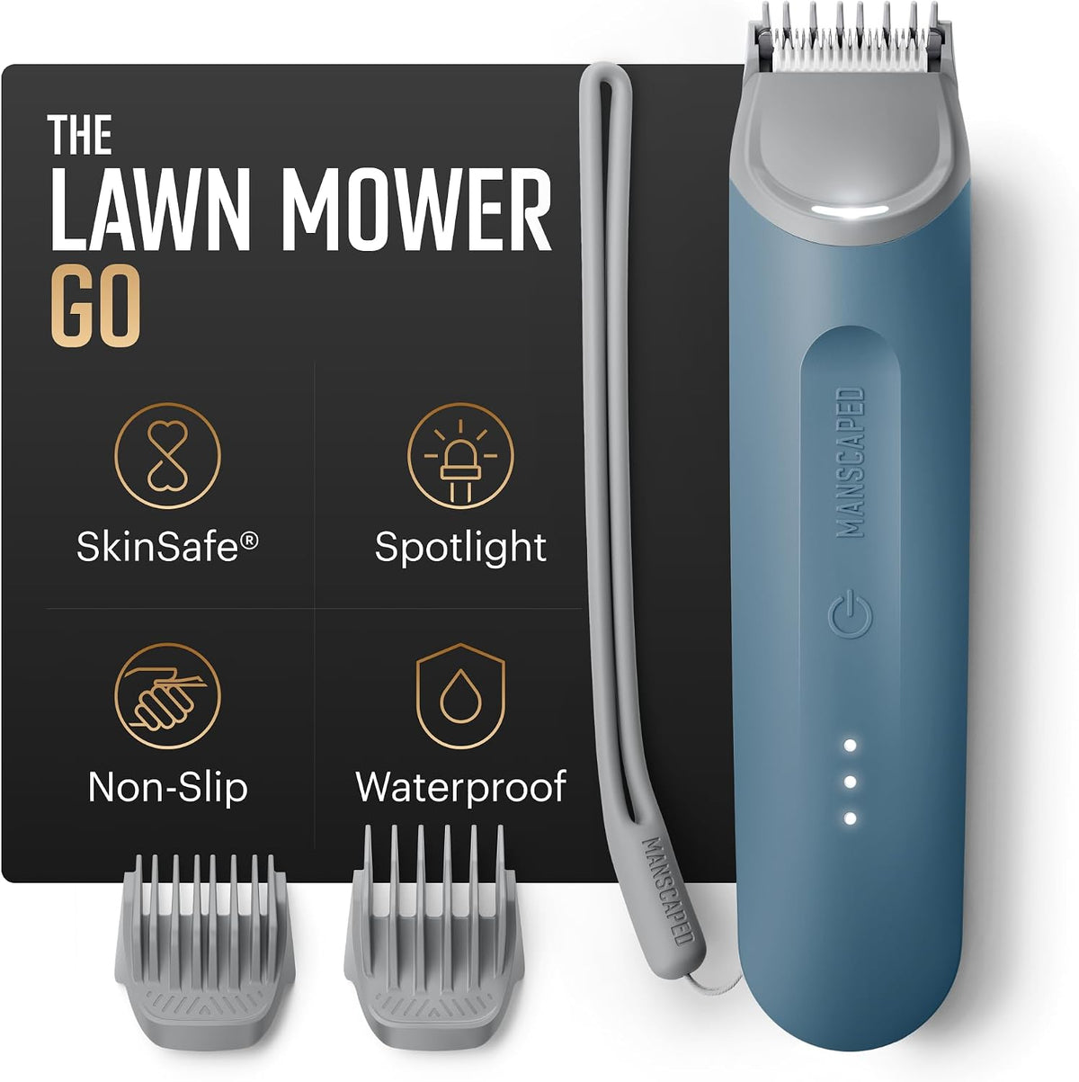 MANSCAPED® The Lawn Mower® Go Groin & Body Hair Trimmer (Mineral Blue)