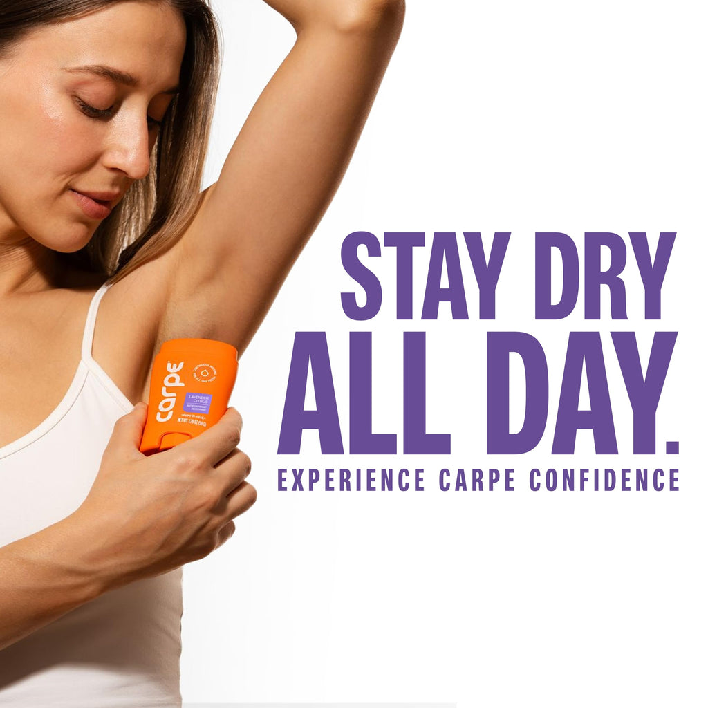 Carpe 100-Hour Deodorant Antiperspirant for Men, Clean Sport - 2 Pack