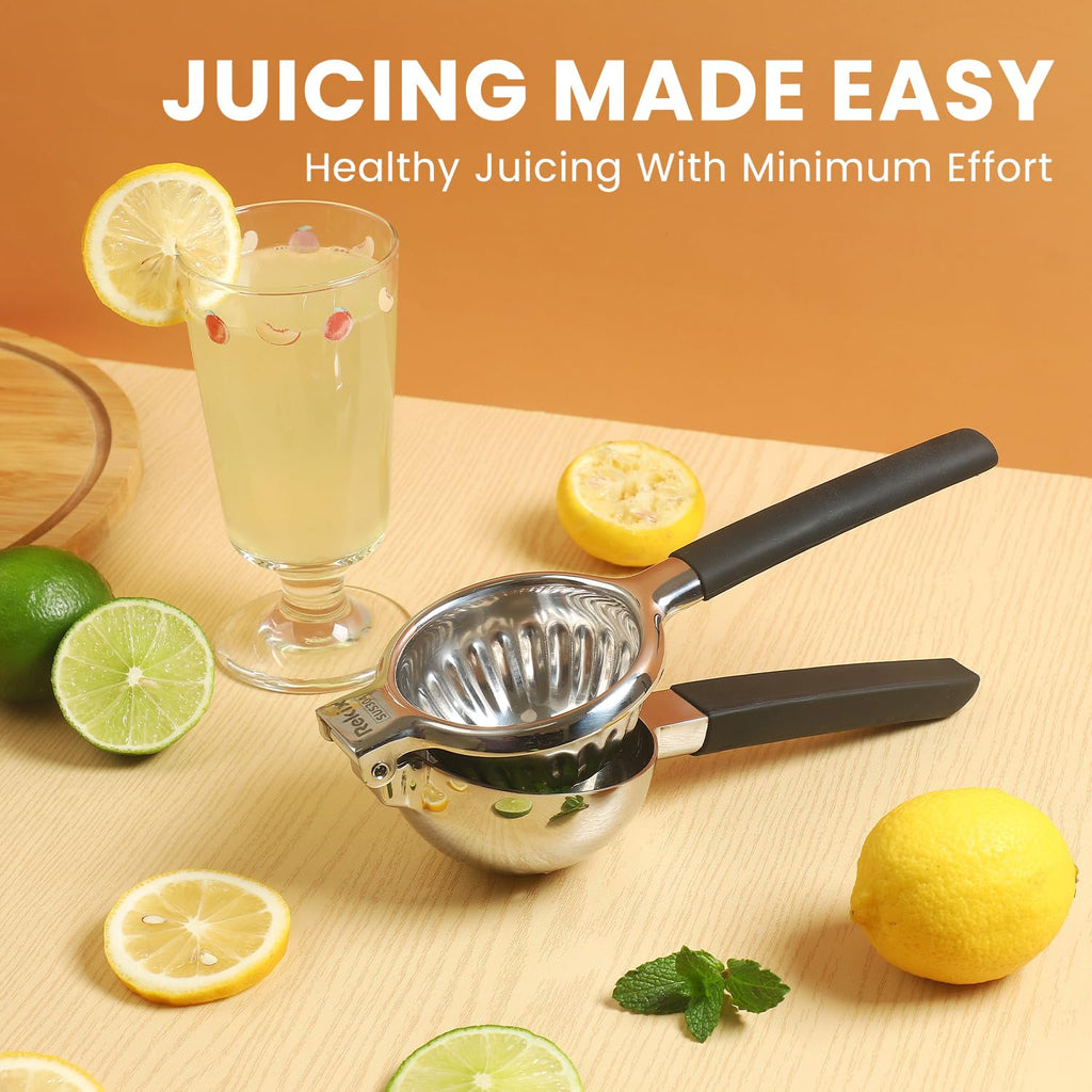 Rekix Lemon Squeezer, 8.7" Heavy Duty Manual Citrus Juicer for Limes