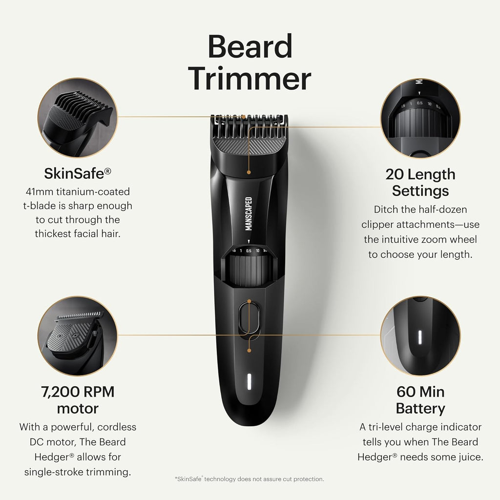 MANSCAPED® The Beard Hedger® Men's Premium Beard Trimmer