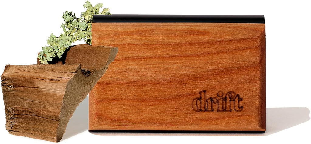 Drift Car Air Freshener - The Original Wood Air Freshener - Car Odor Eliminator - Long Lasting Scent - Auto Accessories - Metal Clip - Essential Oils - Clean Ingredients - Teak Scent Starter Kit