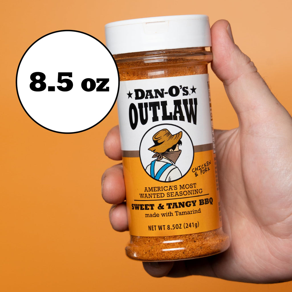Dan-O’s Outlaw Butter Dust Seasoning – 6.9 oz – Buttery All Purpose Seasoning for Chicken, Vegetables & Popcorn – Sugar Free, Zero Calorie Dry Spice Blend
