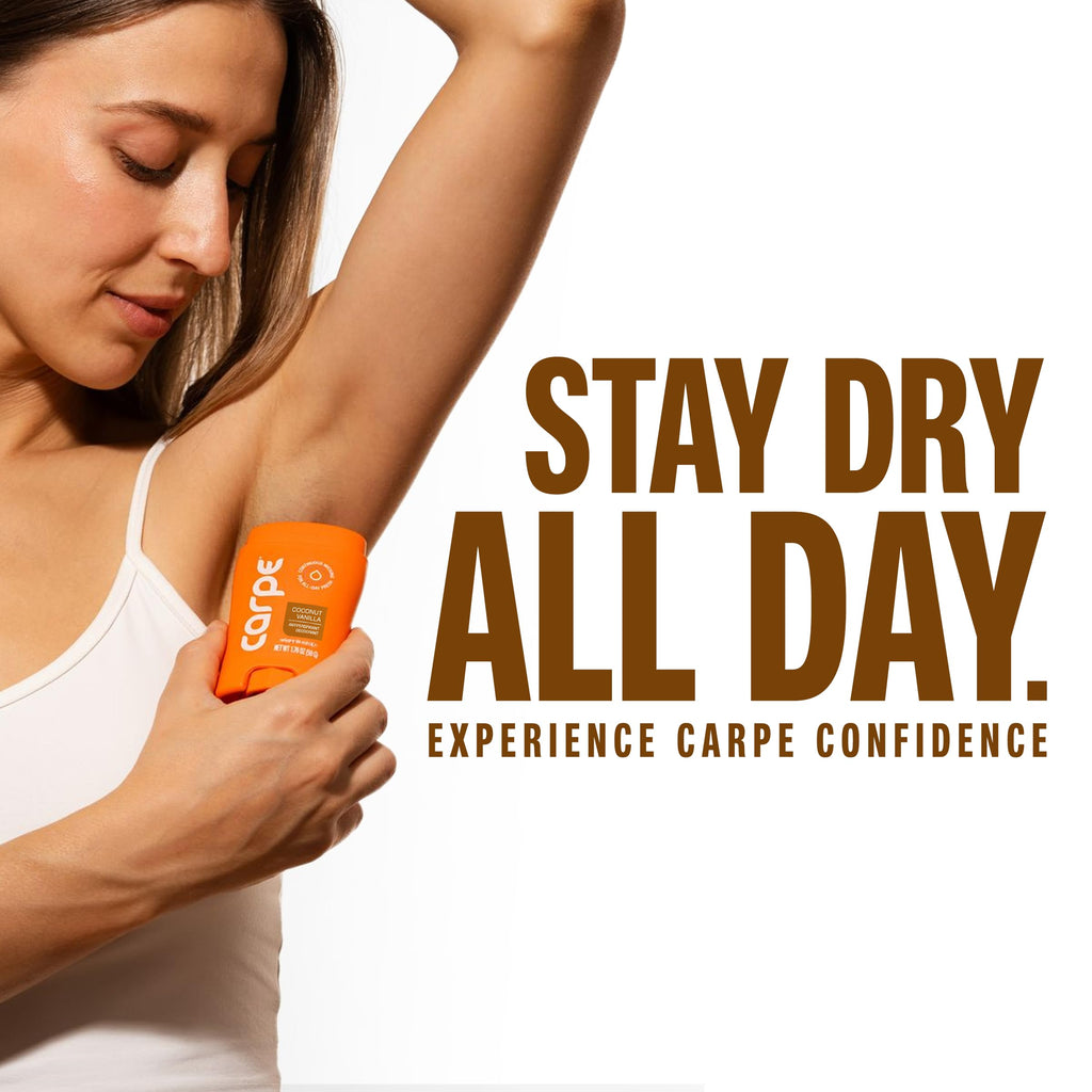 Carpe 100-Hour Deodorant Antiperspirant for Men, Clean Sport - 2 Pack