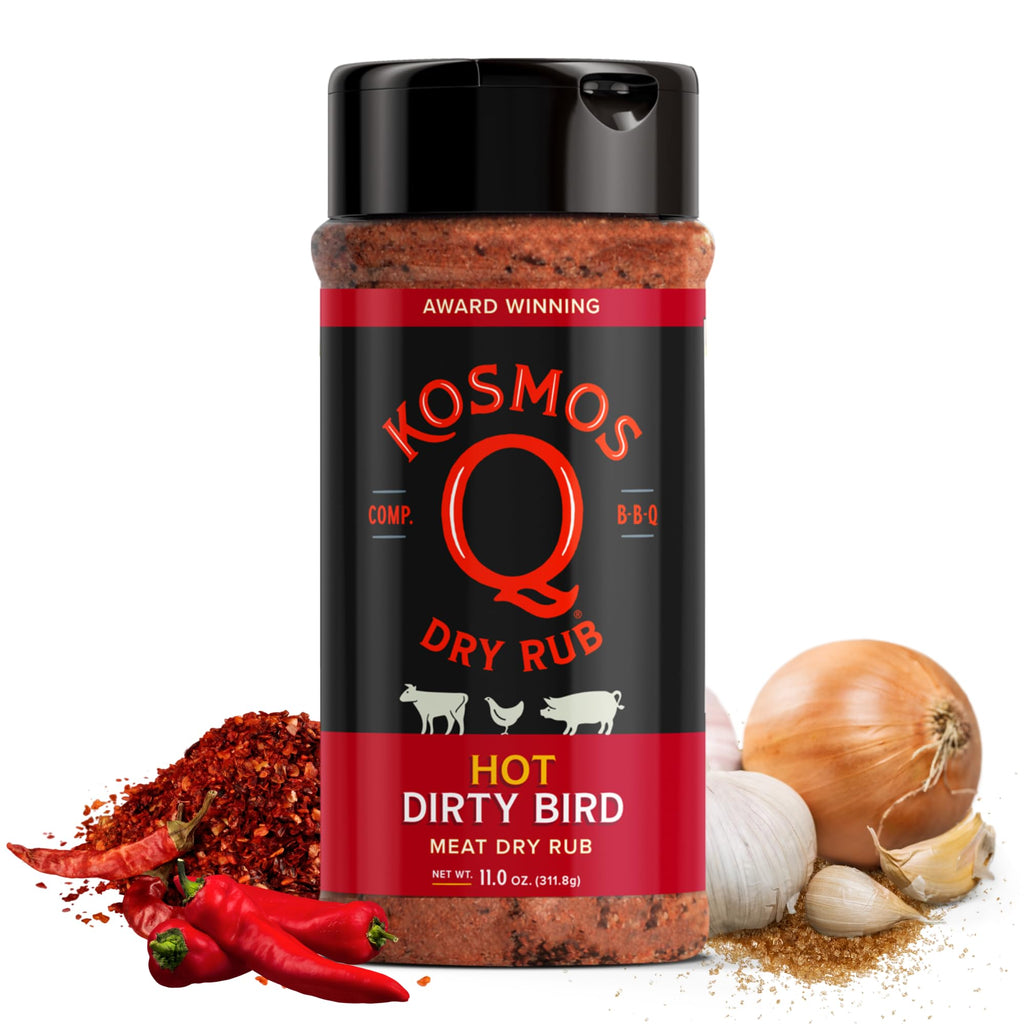 Kosmos Q Dirty Bird BBQ Dry Rub, Sweet & Spicy, 11 Oz
