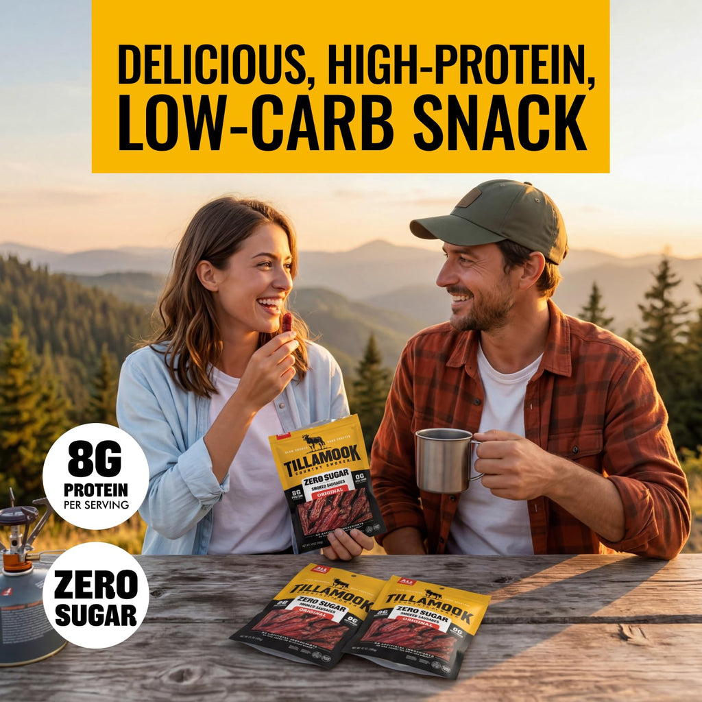 Tillamook Country Smoker Keto Friendly Zero Sugar Smoked Sausages, Original, 10 Ounce