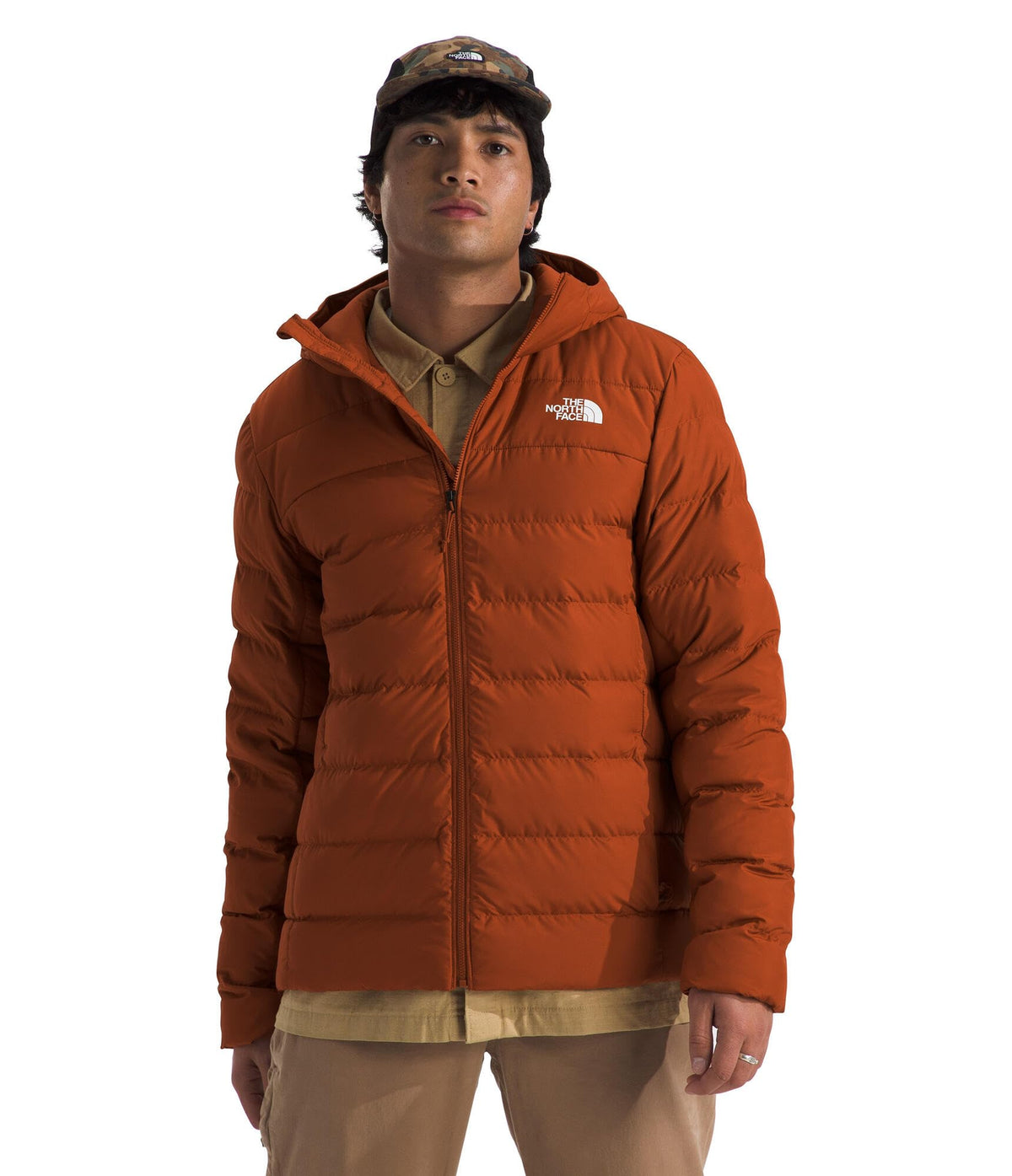 THE NORTH FACE Men's Aconcagua 3 Hooded Jacket | Insulated, Wind & Water Resistant, Attached 3 Piece Hood With Cinch Cord