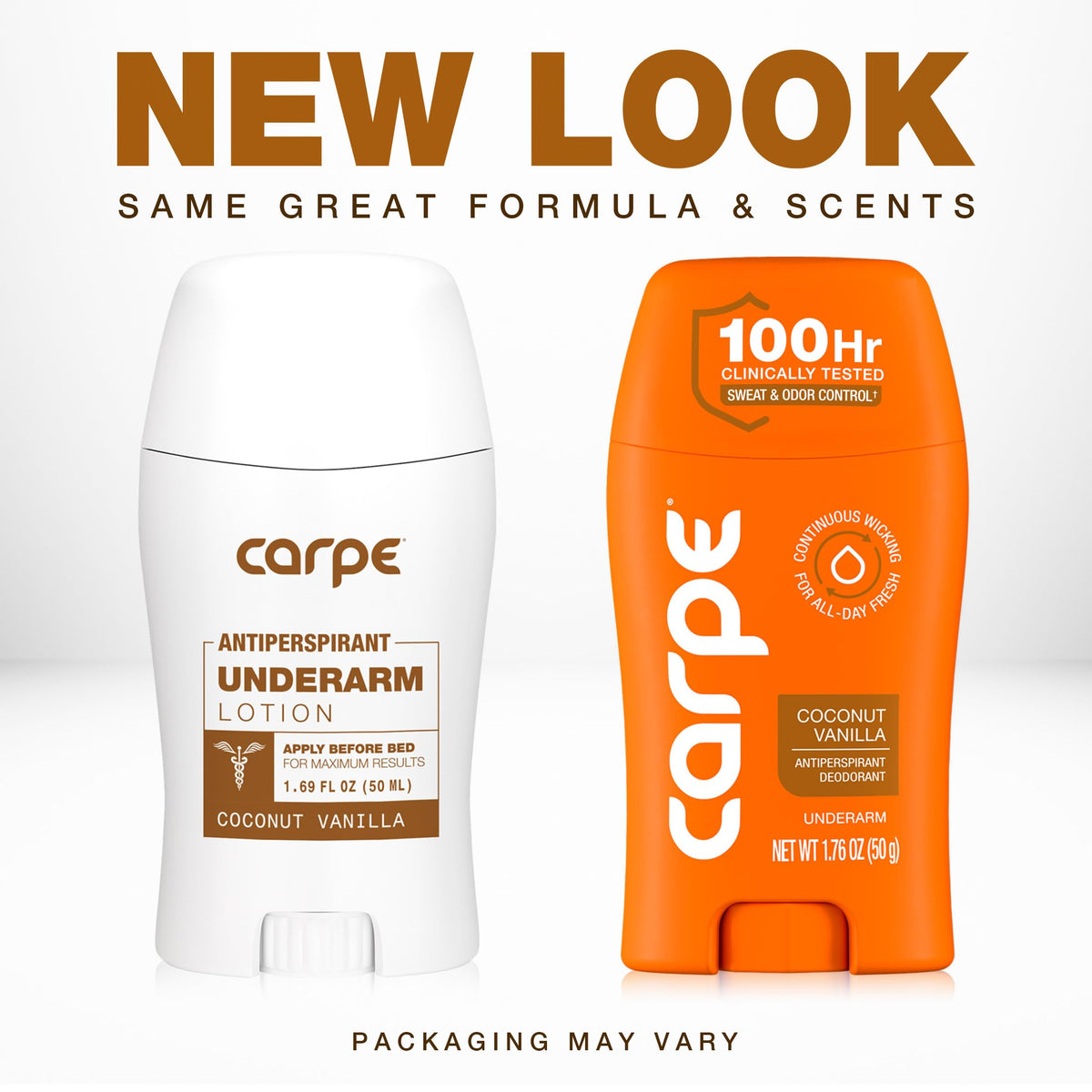 Carpe 100-Hour Deodorant Antiperspirant for Men, Clean Sport - 2 Pack