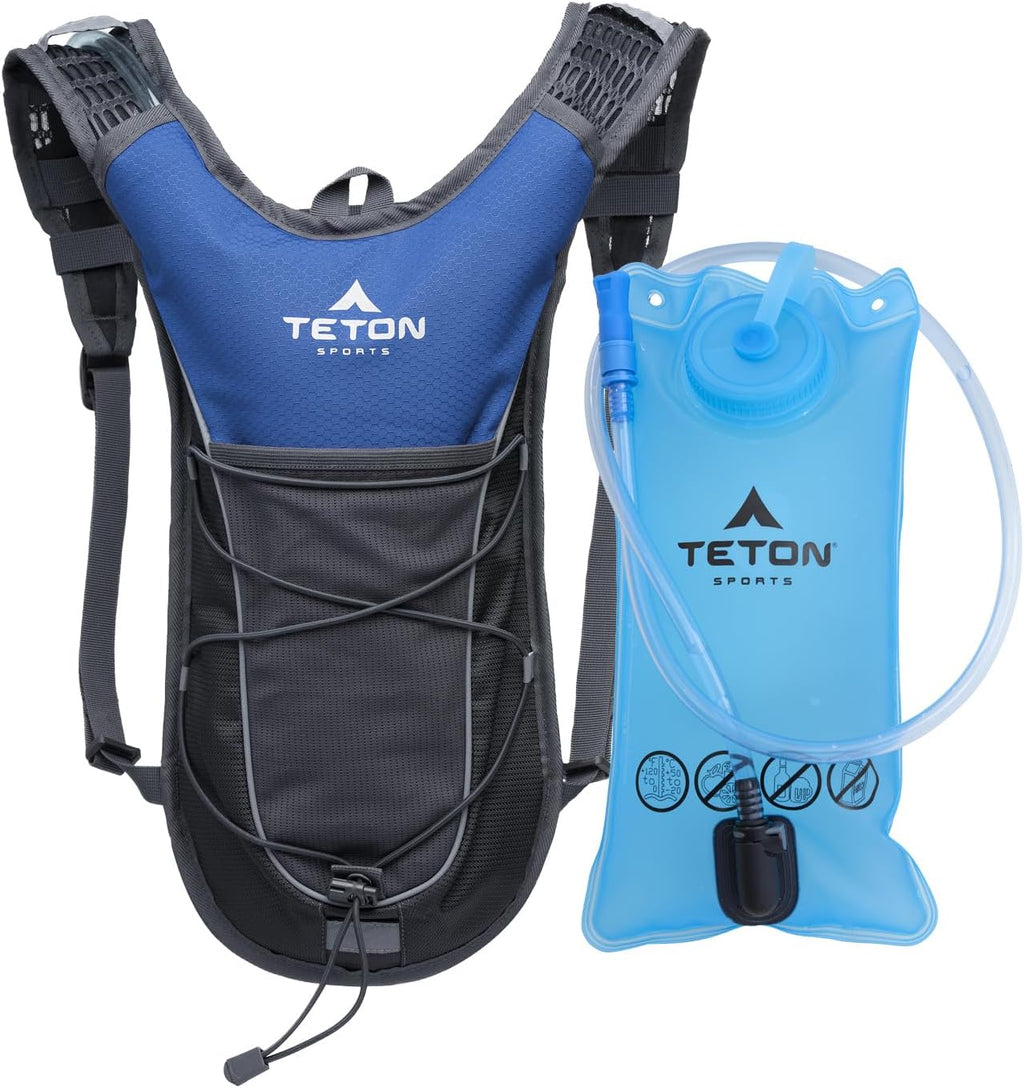 Teton Oasis/Trailrunner Hydration Backpack – Lightweight Water Pack with 2L/3L Bladder for Hiking, Running, Cycling, Biking 18L/22L Sizes – Sewn-in Rain Cover – Fits Men and Women