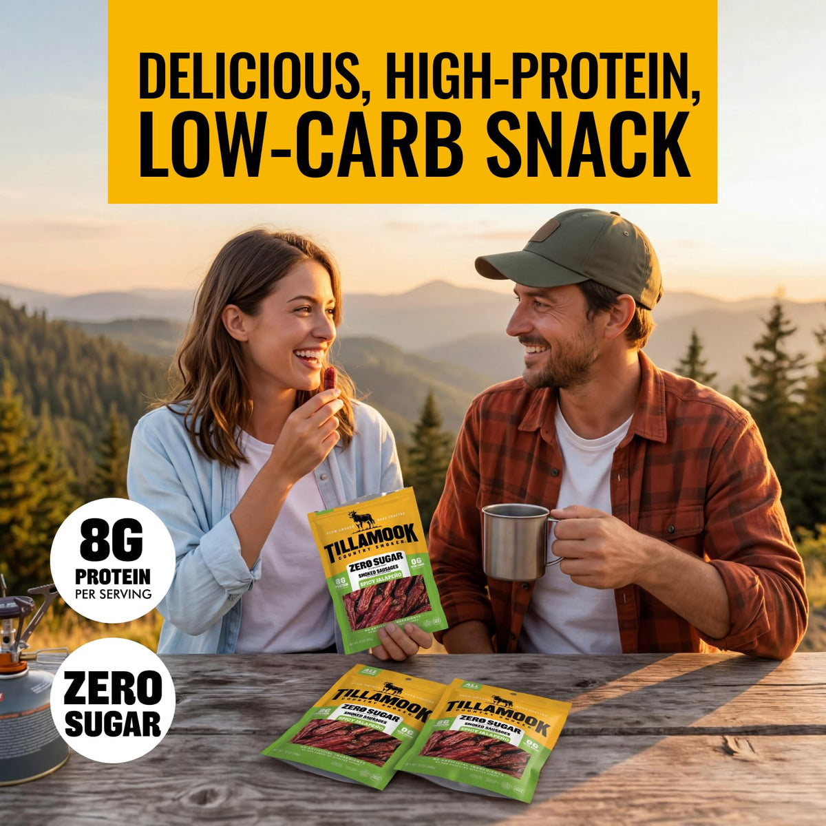 Tillamook Country Smoker Keto Friendly Zero Sugar Smoked Sausages, Original, 10 Ounce