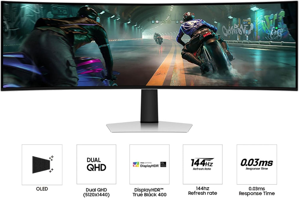 Samsung 49" Odyssey OLED G9 (G91SD) Dual QHD QD-OLED Curved Gaming Monitor