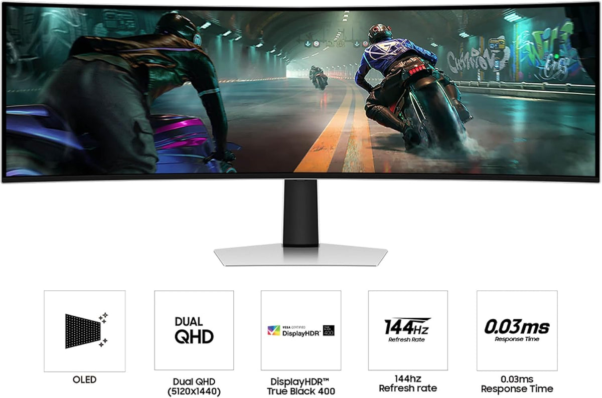 Samsung 49" Odyssey OLED G9 (G91SD) Dual QHD QD-OLED Curved Gaming Monitor