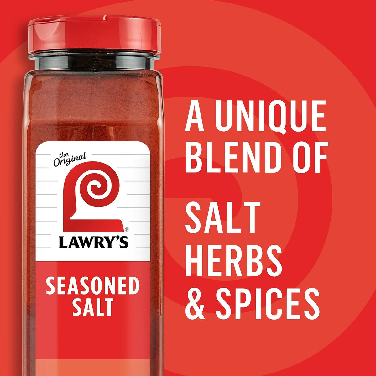 Lawry’s Seasoned Salt, No MSG Added, Kosher Certified, Staple, Versatile, All-Purpose Seasoning to Shake on Beef, Pork, or Poultry, 16 oz