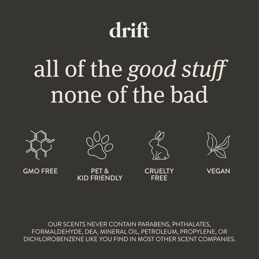 Drift Car Air Freshener - The Original Wood Air Freshener - Car Odor Eliminator - Long Lasting Scent - Auto Accessories - Metal Clip - Essential Oils - Clean Ingredients - Teak Scent Starter Kit