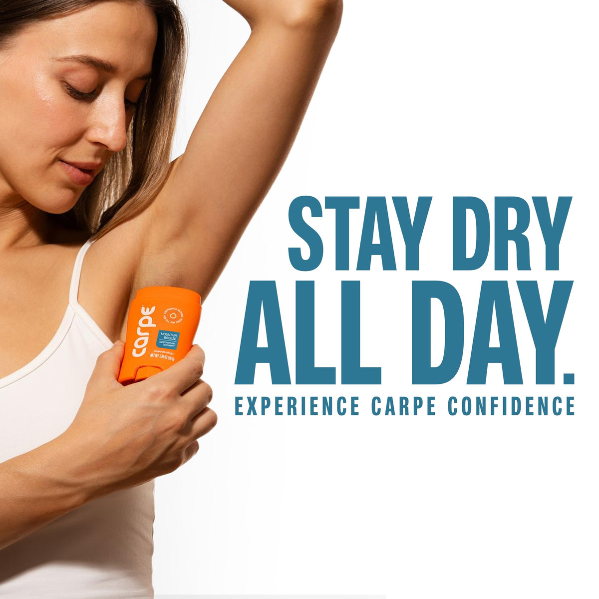 Carpe 100-Hour Deodorant Antiperspirant for Men, Clean Sport - 2 Pack