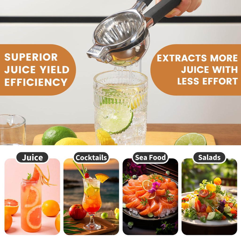 Rekix Lemon Squeezer, 8.7" Heavy Duty Manual Citrus Juicer for Limes