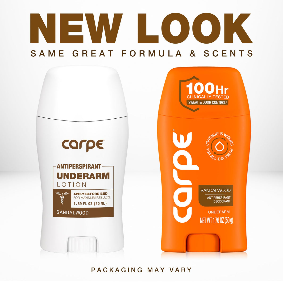 Carpe 100-Hour Deodorant Antiperspirant for Men, Clean Sport - 2 Pack