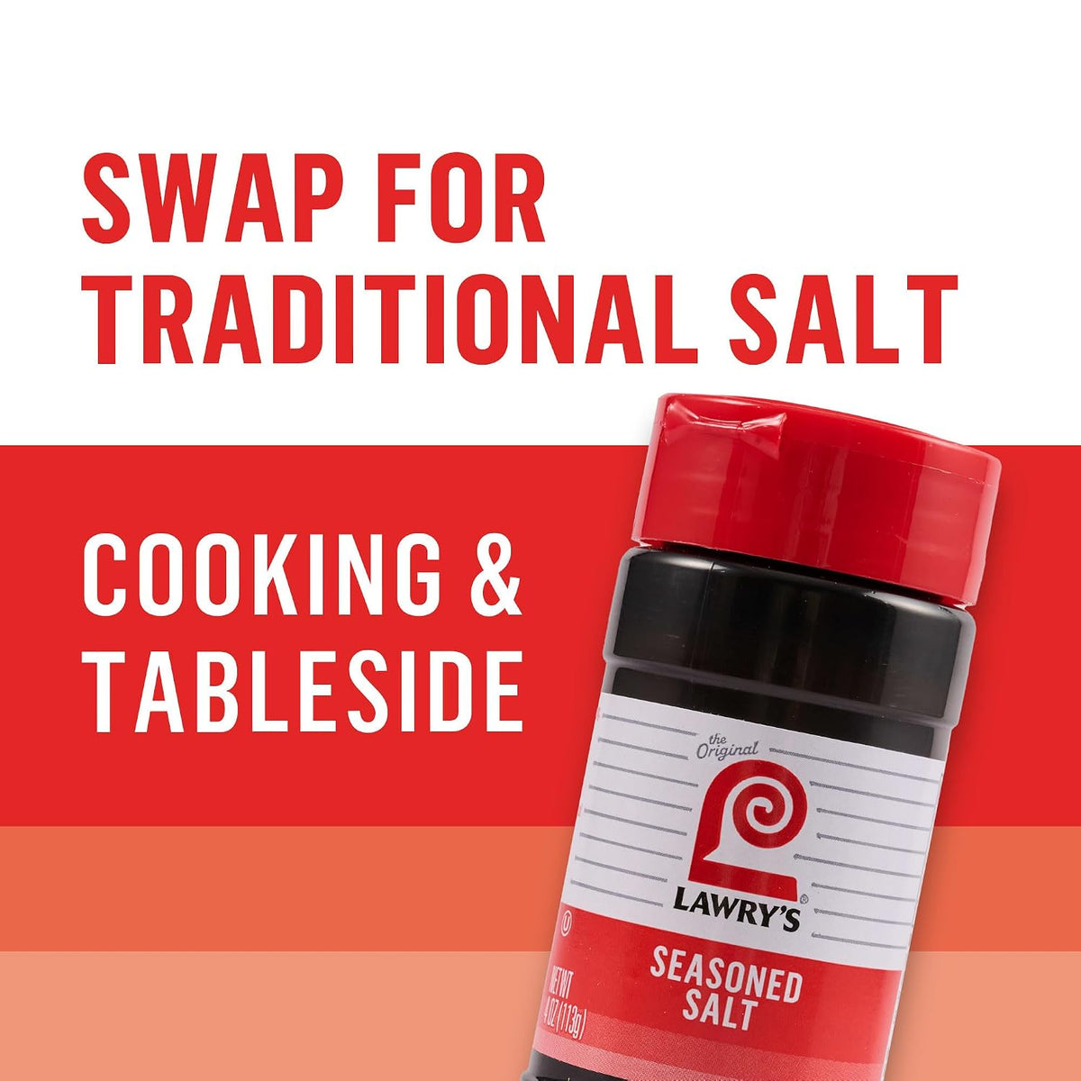 Lawry’s Seasoned Salt, No MSG Added, Kosher Certified, Staple, Versatile, All-Purpose Seasoning to Shake on Beef, Pork, or Poultry, 16 oz
