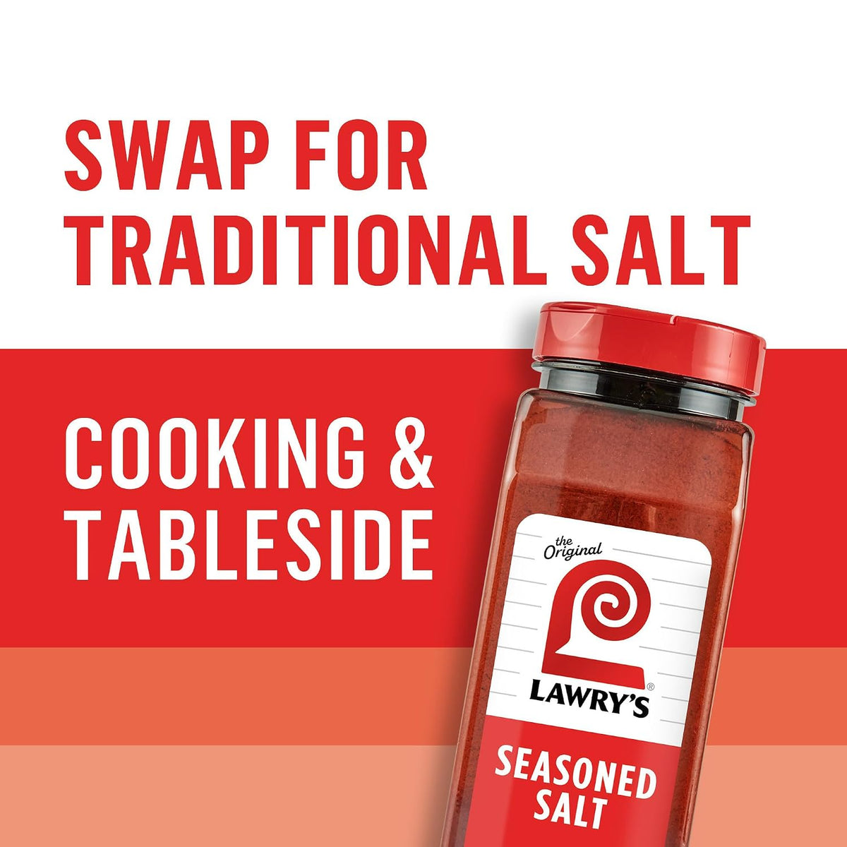 Lawry’s Seasoned Salt, No MSG Added, Kosher Certified, Staple, Versatile, All-Purpose Seasoning to Shake on Beef, Pork, or Poultry, 16 oz
