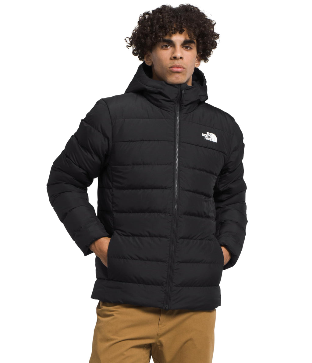 THE NORTH FACE Men's Aconcagua 3 Hooded Jacket | Insulated, Wind & Water Resistant, Attached 3 Piece Hood With Cinch Cord