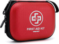 Mini First Aid Kit - 150 Piece Small Waterproof EVA Hard Shell Case