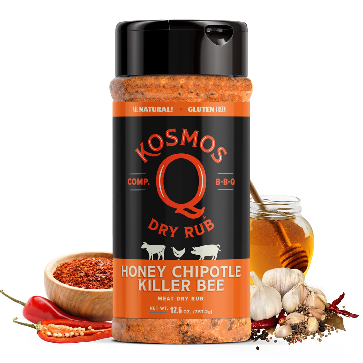 Kosmos Q Dirty Bird BBQ Dry Rub, Sweet & Spicy, 11 Oz