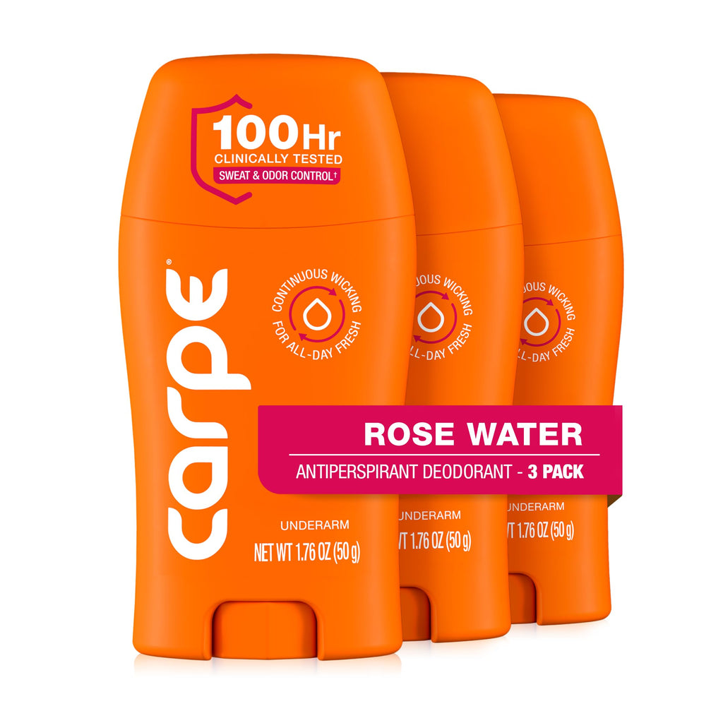 Carpe 100-Hour Deodorant Antiperspirant for Men, Clean Sport - 2 Pack