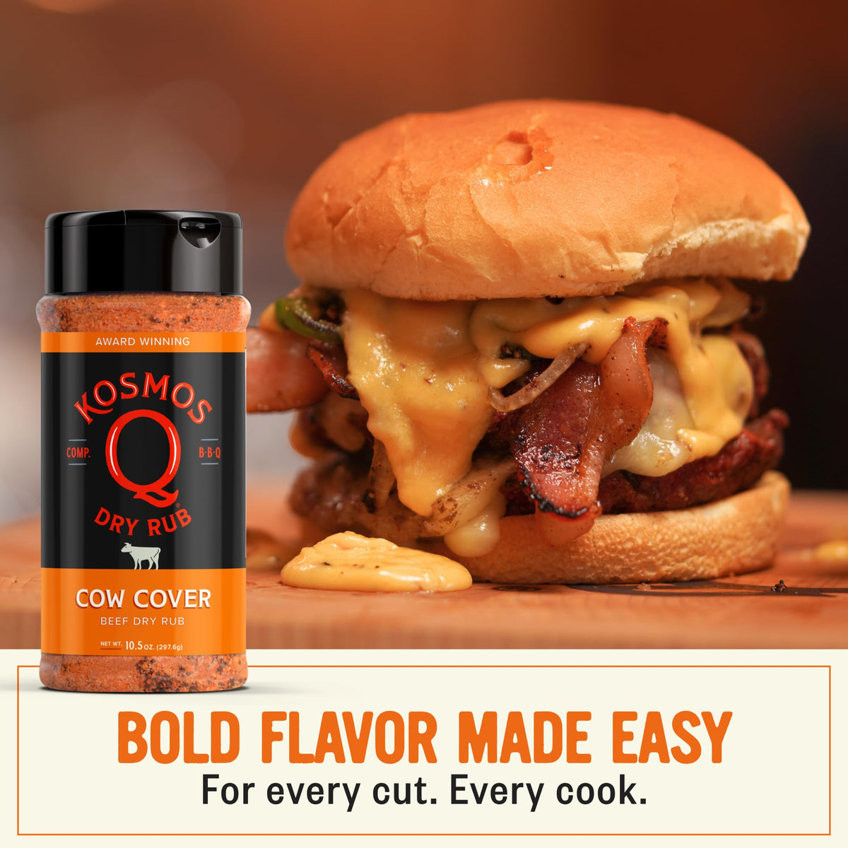 Kosmos Q Dirty Bird BBQ Dry Rub, Sweet & Spicy, 11 Oz