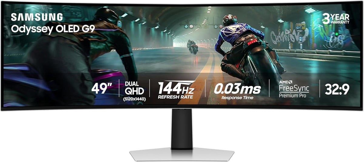 Samsung 49" Odyssey OLED G9 (G91SD) Dual QHD QD-OLED Curved Gaming Monitor