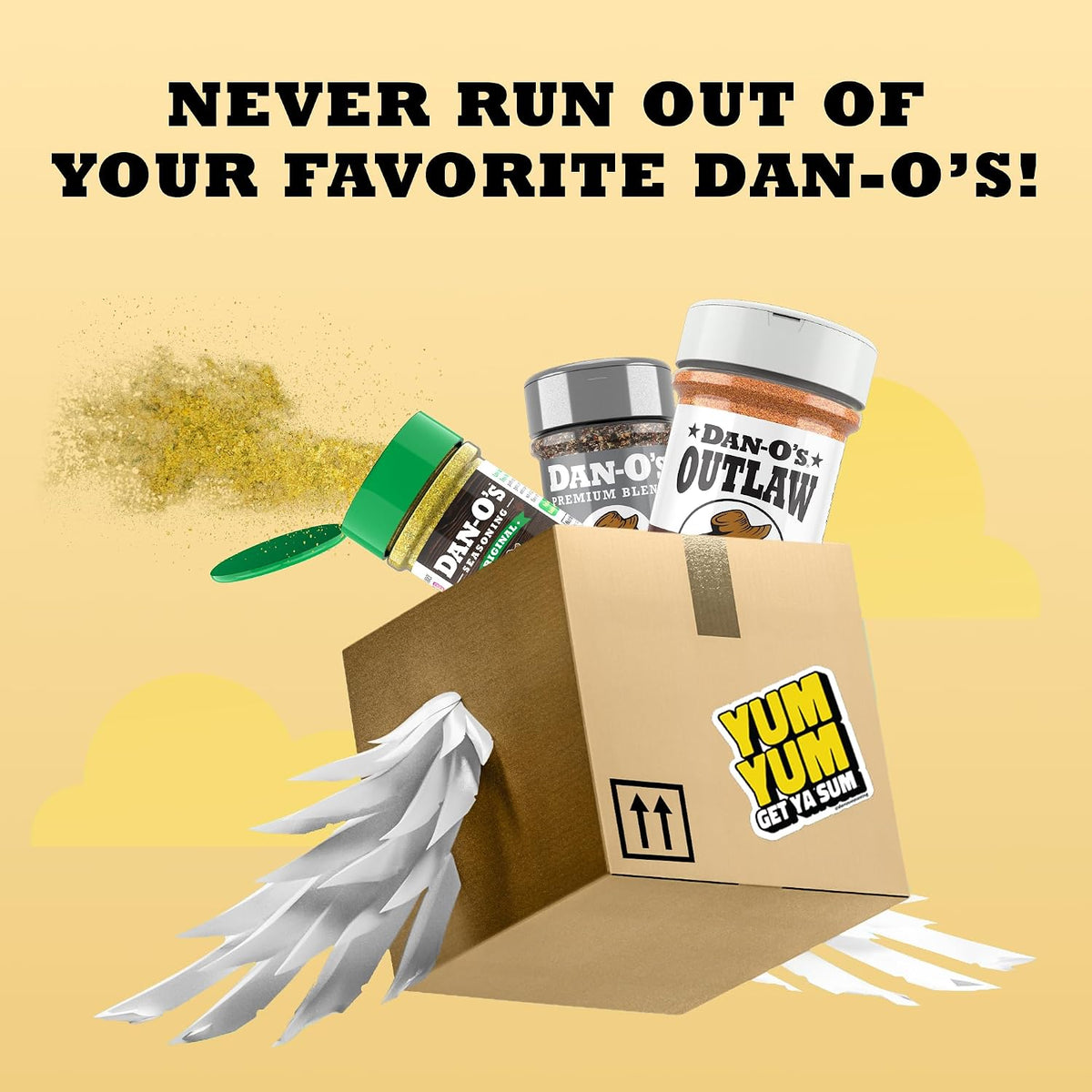 Dan-O’s Outlaw Butter Dust Seasoning – 6.9 oz – Buttery All Purpose Seasoning for Chicken, Vegetables & Popcorn – Sugar Free, Zero Calorie Dry Spice Blend