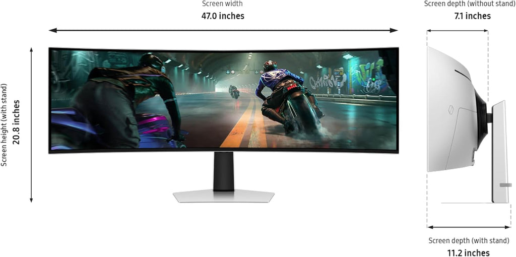 Samsung 49" Odyssey OLED G9 (G91SD) Dual QHD QD-OLED Curved Gaming Monitor