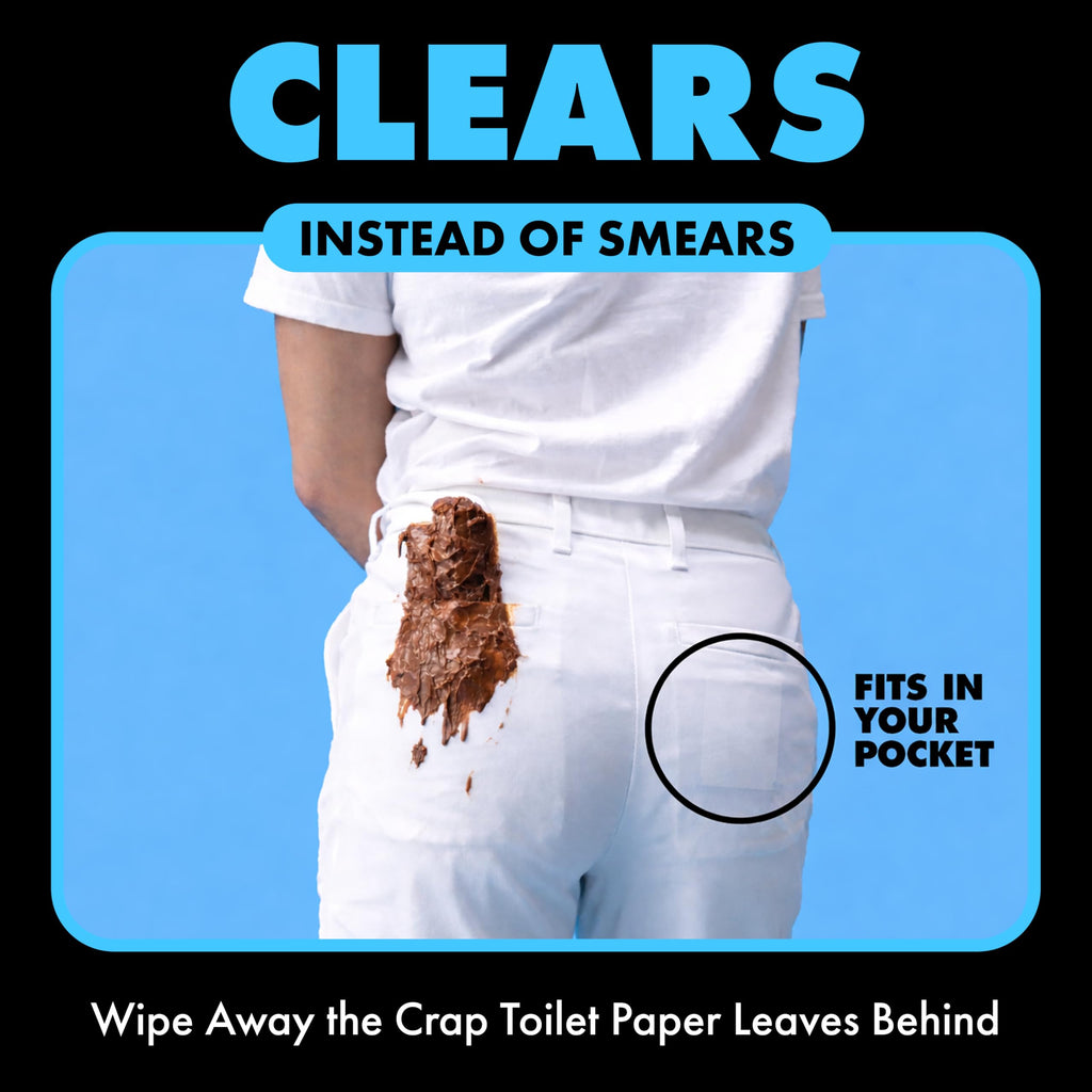 DUDE Wipes Unscented Pocket Packs, Adult Flushable Travel Wipes, 48 Count