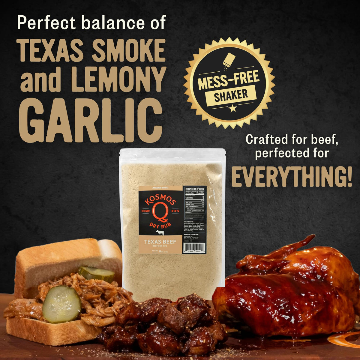 Kosmos Q Dirty Bird BBQ Dry Rub, Sweet & Spicy, 11 Oz
