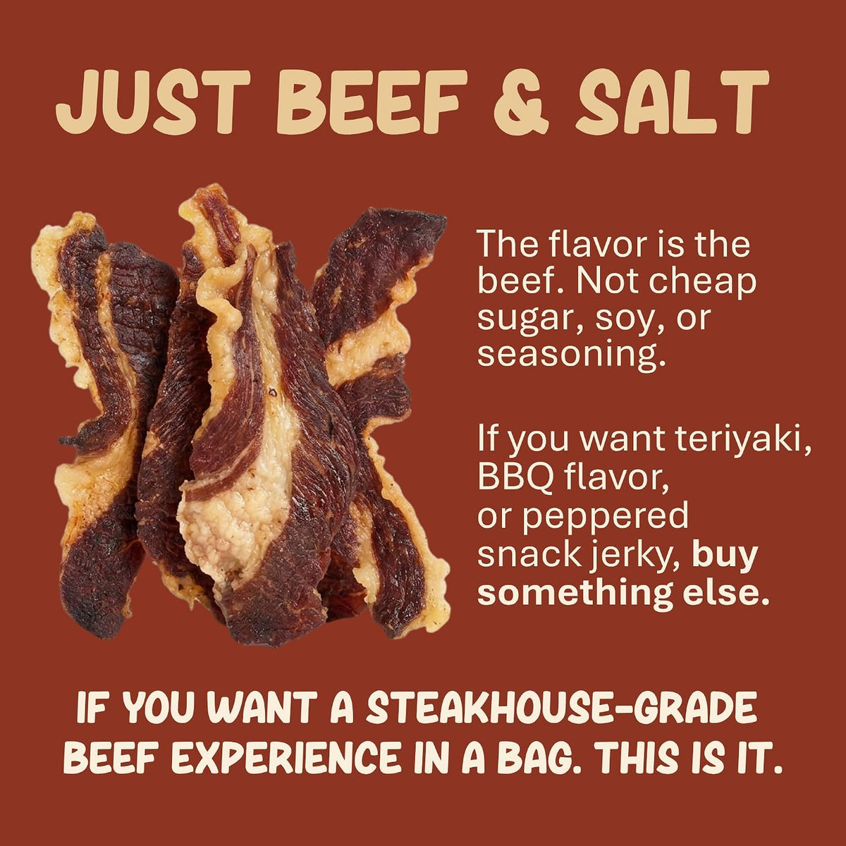 Grazly Beef Brisket Slab - Steakhouse Quality, 5 oz Bag