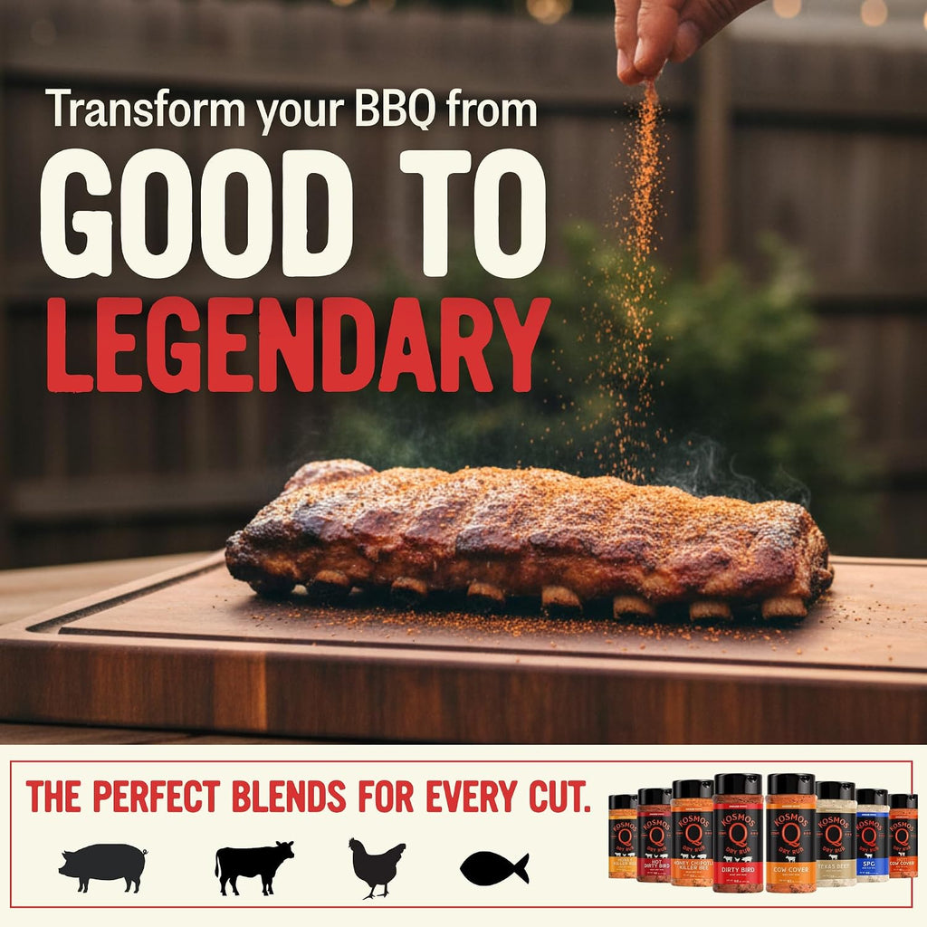 Kosmos Q Dirty Bird BBQ Dry Rub, Sweet & Spicy, 11 Oz