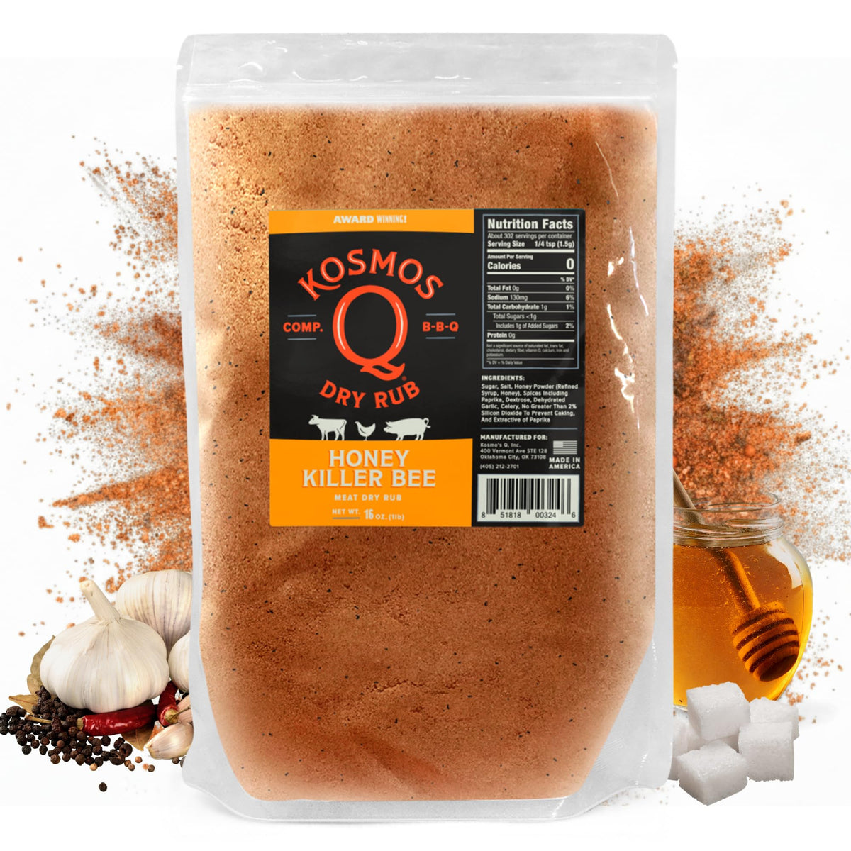 Kosmos Q Dirty Bird BBQ Dry Rub, Sweet & Spicy, 11 Oz