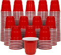 GoBig 200 Pack 2 oz Plastic Shot Cups - Mini 2oz Party Cups, Red