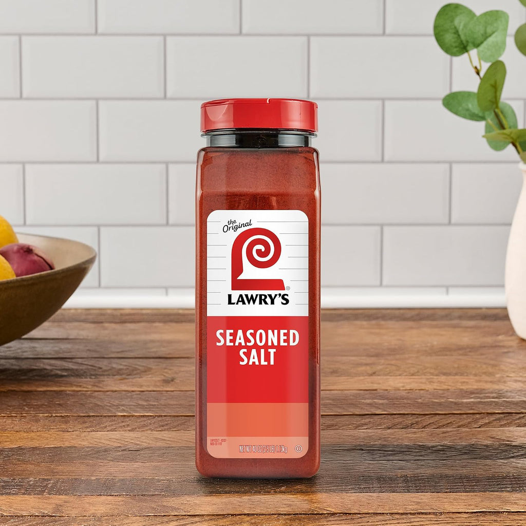 Lawry’s Seasoned Salt, No MSG Added, Kosher Certified, Staple, Versatile, All-Purpose Seasoning to Shake on Beef, Pork, or Poultry, 16 oz