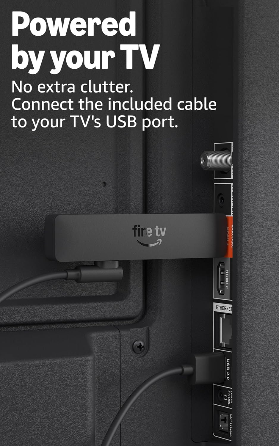 Amazon Fire TV Stick HD (newest model), free & live TV, Alexa Voice Remote, powered by the TV, effortless setup, find shows faster with Alexa+