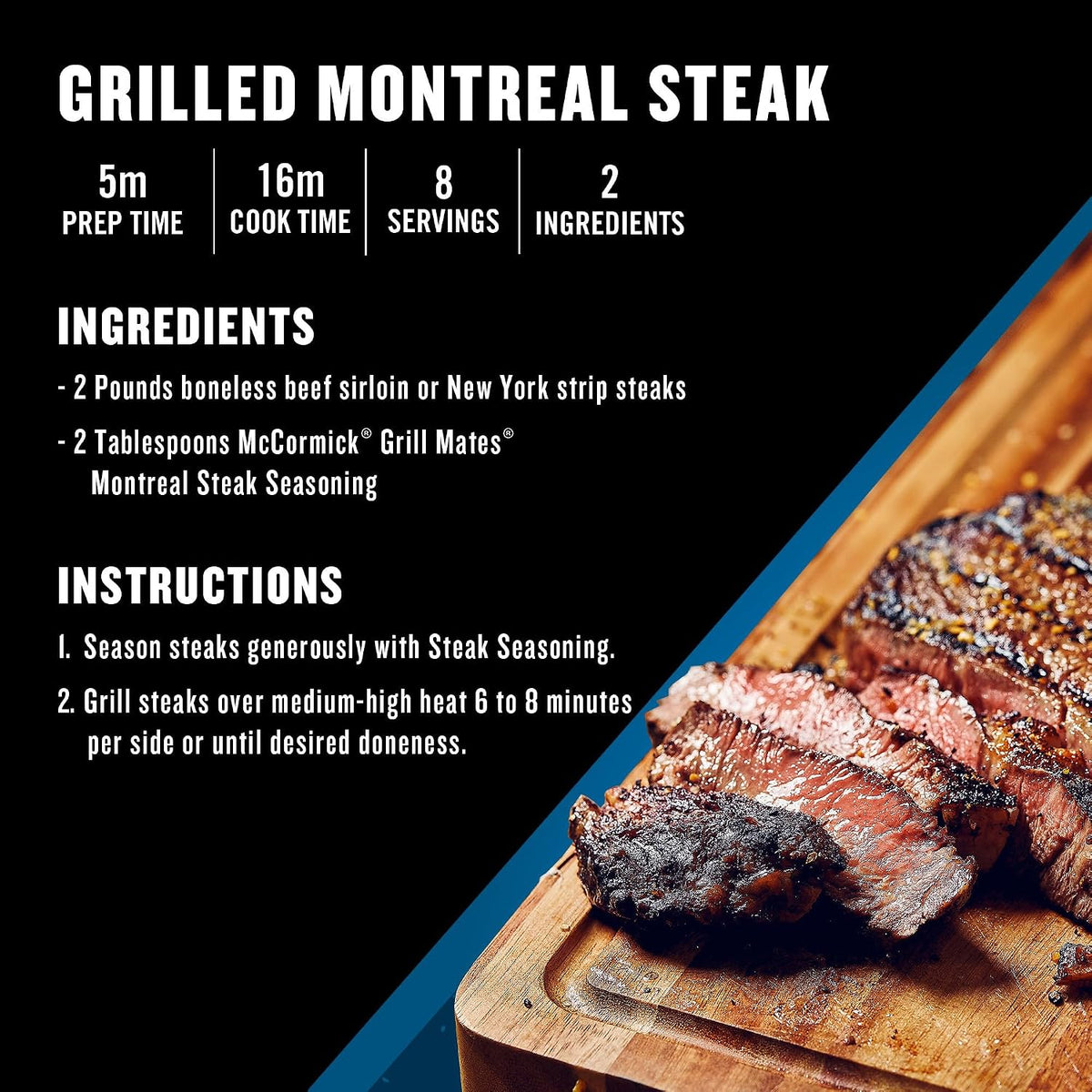 McCormick Grill Mates Montreal Steak Seasoning, No MSG Added, 11.62 Oz