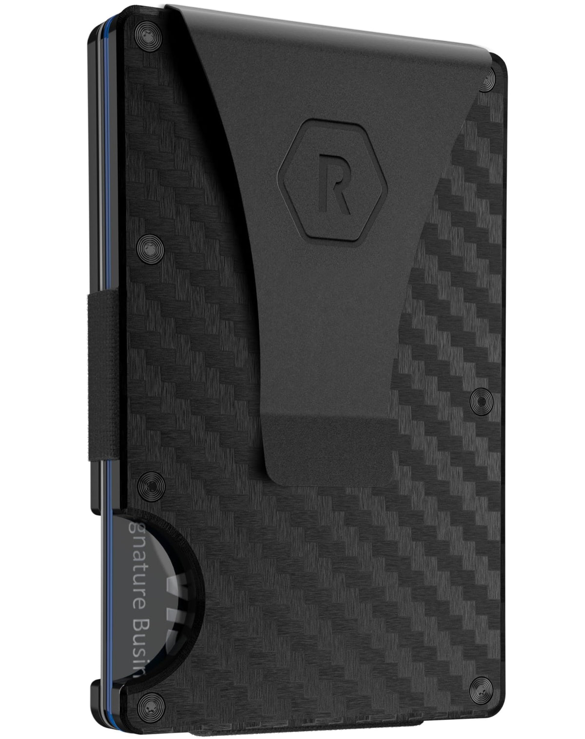 The Ridge Wallet for Men - Slim Minimalist Compact Wallet and Card Holder, RFID Protected Front Pocket Wallets for Men with Integrated Money Clip (Matte Olive Titanium)
