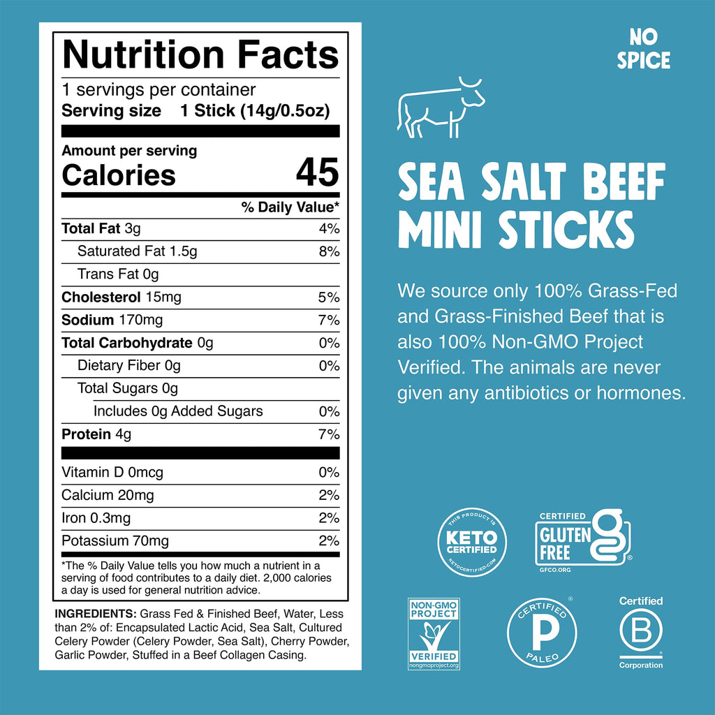 Chomps Original Beef Chomplings, Grass-Fed & Finished, 24ct, Protein Snack